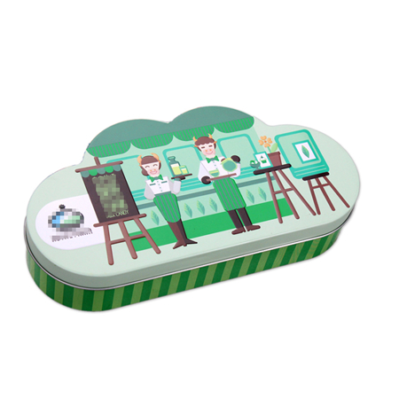 cloud shape candy tin box